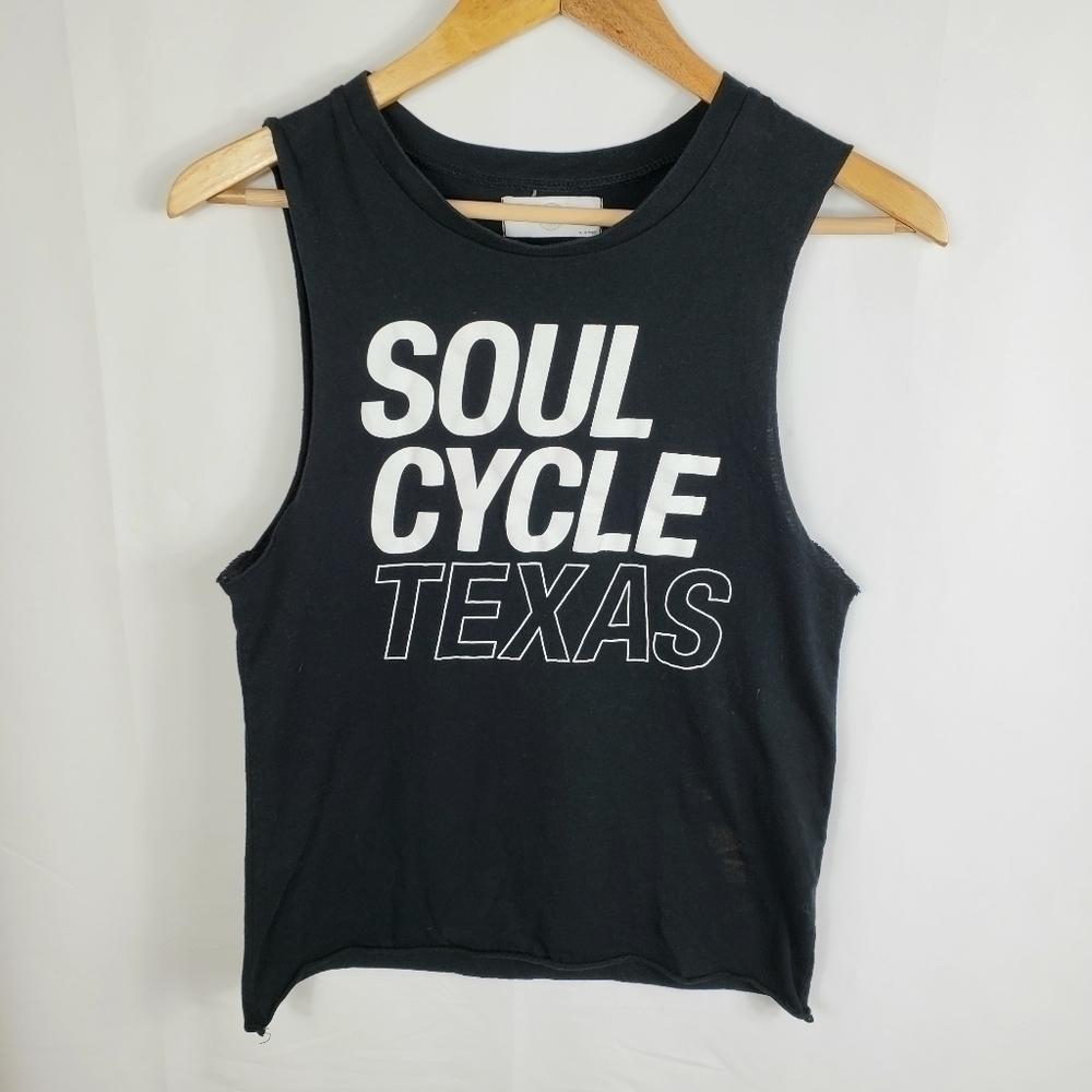 SoulCycle Texas Black Muscle Tee Sz XS